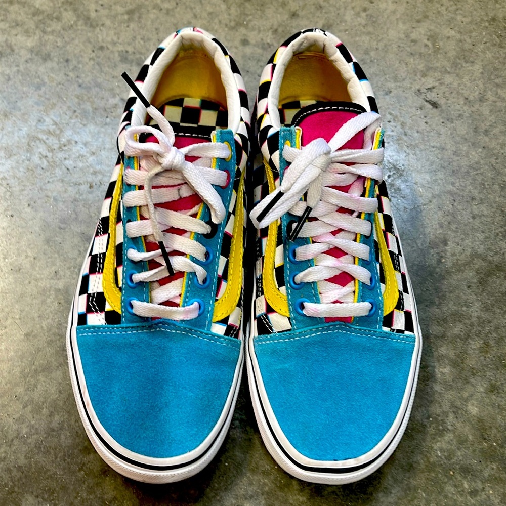 Vans Old Skool Crazy Checks Multi - Mint Condition